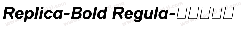 Replica-Bold Regula字体转换